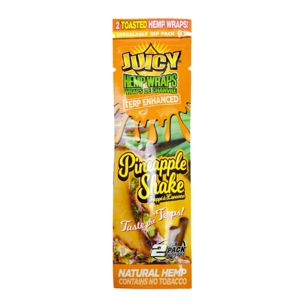 Juicy Jay Hemp Wraps / 2pk / Pineapple Shake